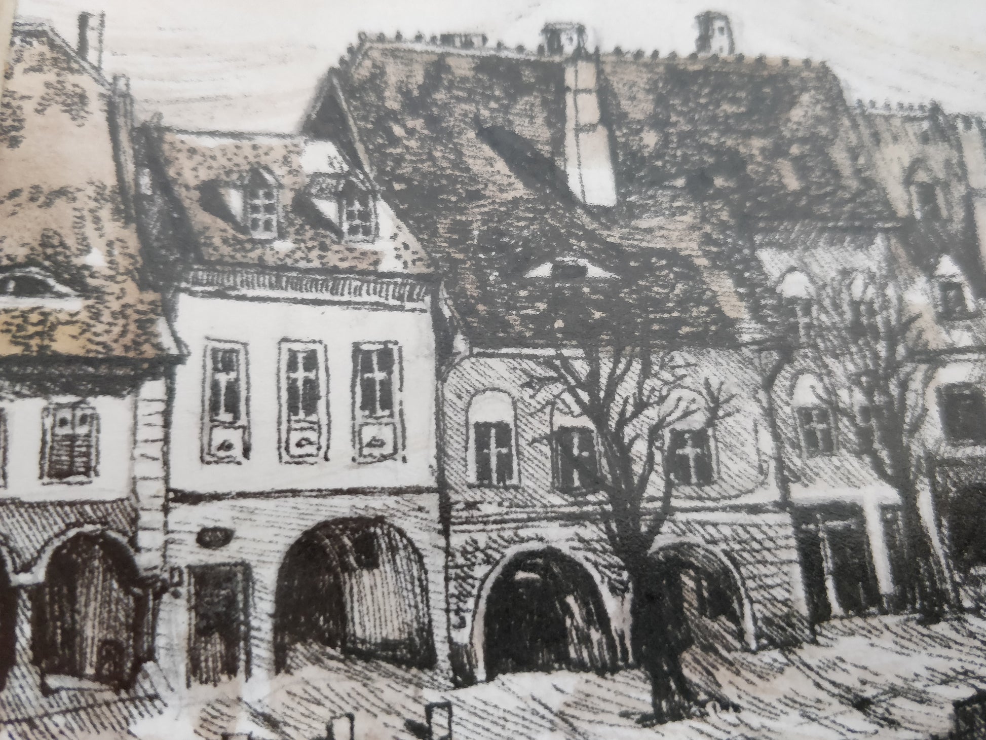 "Hermanstadt, Sibiu " by Eunice Gall, Originalgrafik - DieKunstGalery